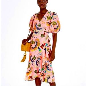 Farm Rio flutter wrap dress